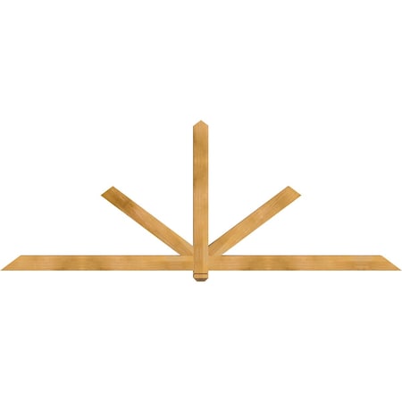 Ekena Millwork Kennewick Rough Sawn Timber Gable Bracket, Western Red Cedar, 108"W x 40"H x 4"D x 4"F, 9/12 Pitch GBW108X40X0404KEN00RWR